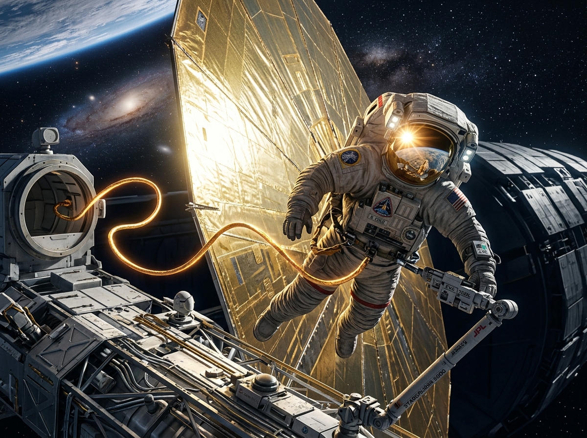 Solar Deflector Spacewalk